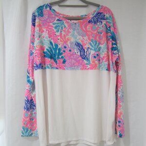 Lilly Pulitzer XL Finn Shirt  Seaside Carnivalle